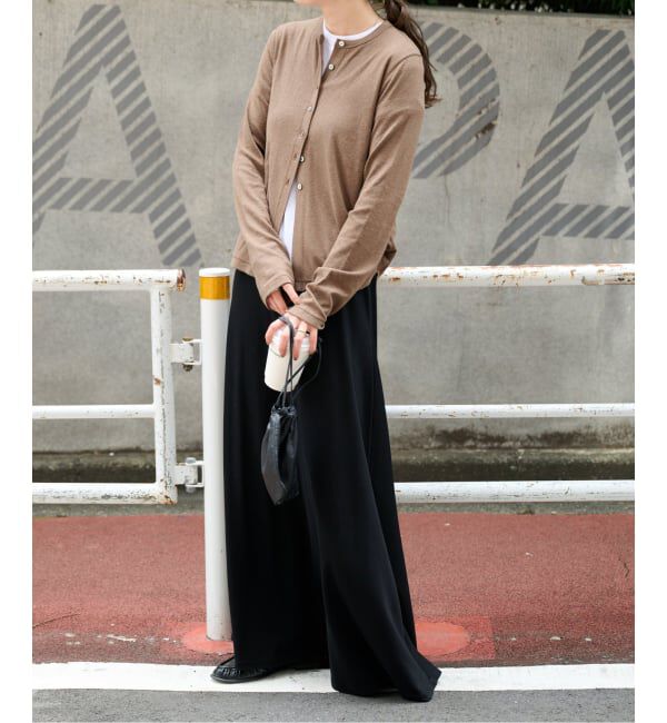OUTDOOR PRODUCTS Usual Things「≪予約≫スラブジャージークルーネックカーディガン」|カーディガン|