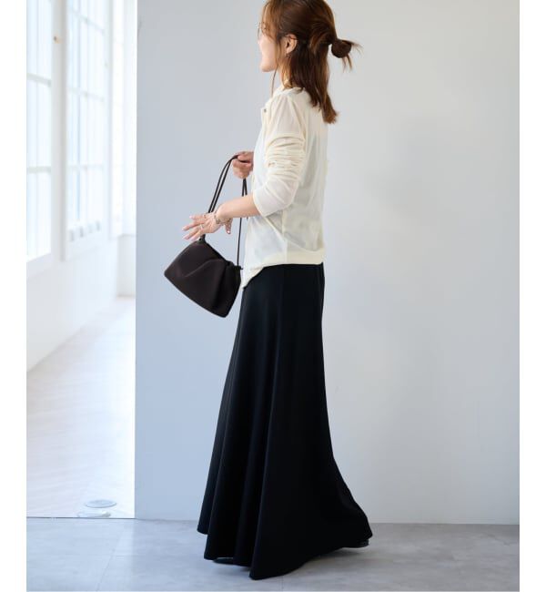OUTDOOR PRODUCTS Usual Things「≪予約≫襟付きシアーベロアカーディガン」|カーディガン|