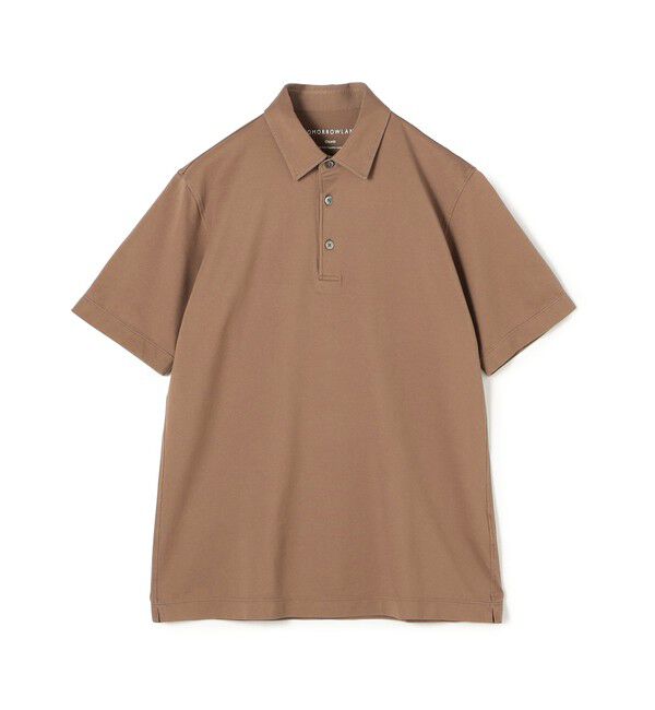 TOMORROWLAND MENS「ギザコットン メッシュポロシャツ」|ポロシャツ|45 キャメル