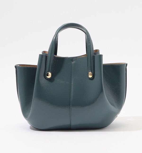 TOMORROWLAND GOODS「ATELIER TOMORROW SHELL MINI エナメルバッグ」|ハンドバッグ|
