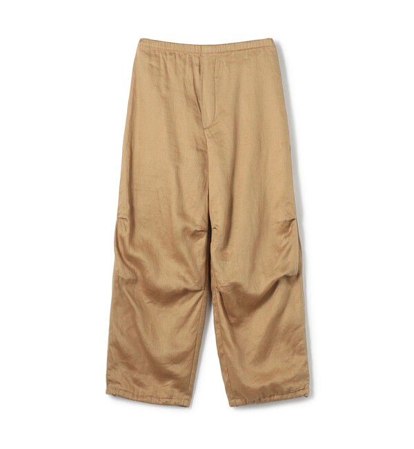 GALERIE VIE「ラミーサテン ニータックパンツ」|その他|45 キャメル