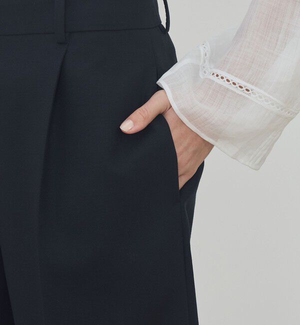 DES PRES「ウールバスケットウェーブ タックハーフパンツ」|その他|
