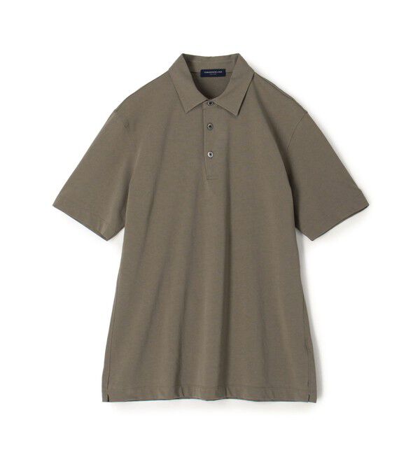 TOMORROWLAND MENS「スビンコットン強撚ジャージー 半袖ポロシャツ」|ポロシャツ|47 カーキ
