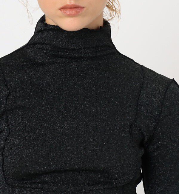 TOMORROWLAND GOODS「HAKUJI Shiny rib HN ハイネックプルオーバー」|Tシャツ・カットソー|