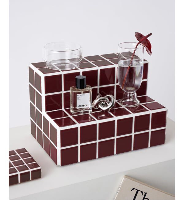 journal standard Furniture「【coloris tile/クロリタイル】JSF別注 TK VANITY SHELF シェルフ」|ステーショナリー|ボルドー C
