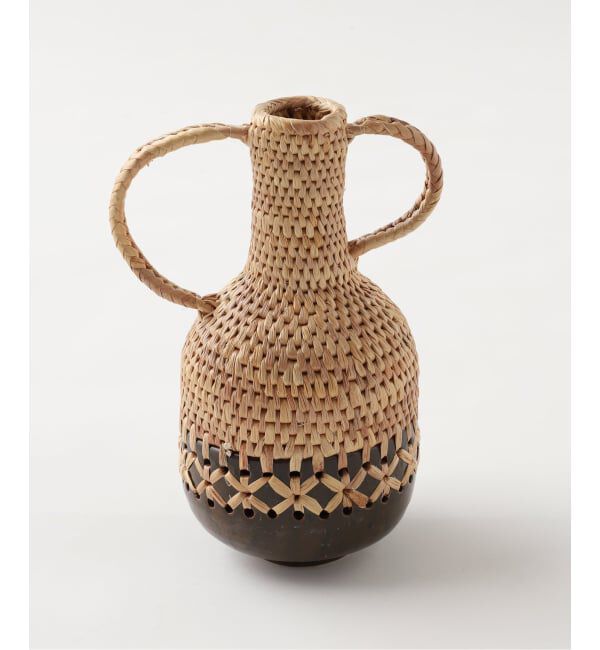 journal standard Furniture「MIX WOVEN VASE HANDLE 17　フラワーベース」|その他|