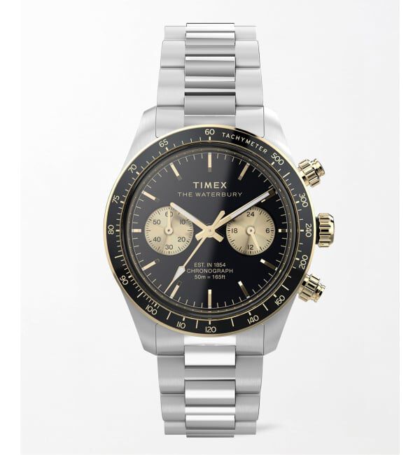 HIROB「TIMEX Waterbury Heritage Chronograph tx-tw2y24000」|腕時計|シルバー