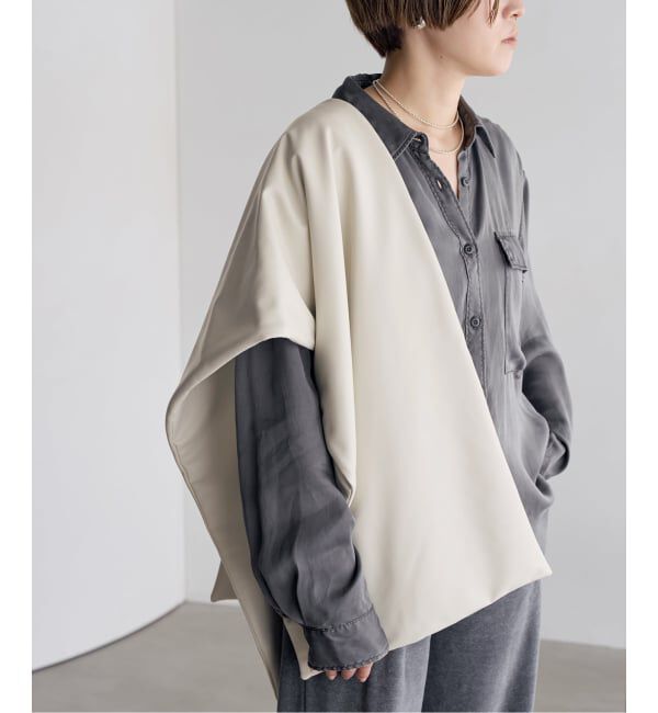 Plage「《予約》leather like ストール」|ストール|ナチュラル