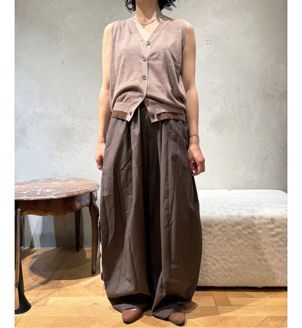手洗い可》IENA LA BOUCLE シアーニットバイカラーベスト（IENA LA
