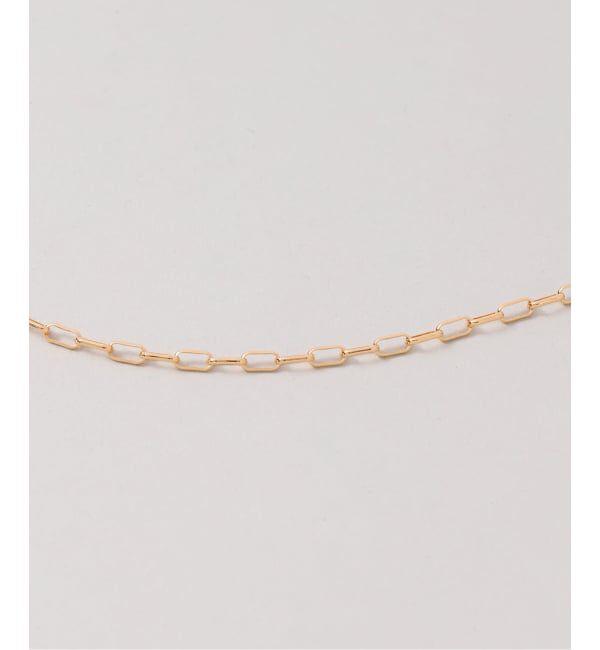VERMEIL par iena「CHIBI JEWELS チビジュエルズ Long Long Chain Mini Rectangle chain」|ネックレス|
