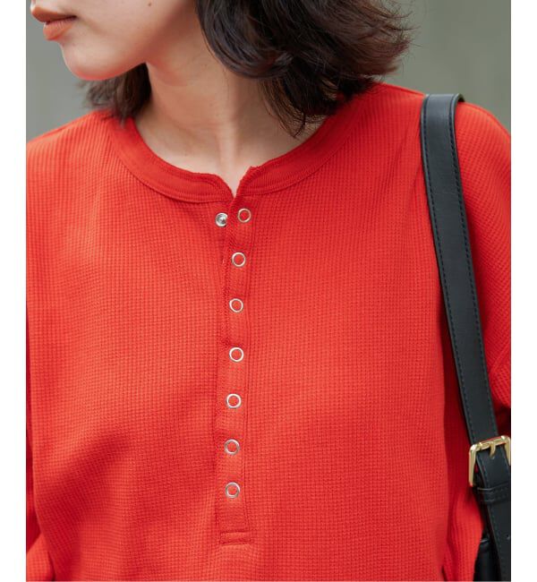 SLOBE IENA「HANES/ヘインズ SLOBE別注 ヘンリーネックワッフル ロンTEE」|Tシャツ・カットソー|