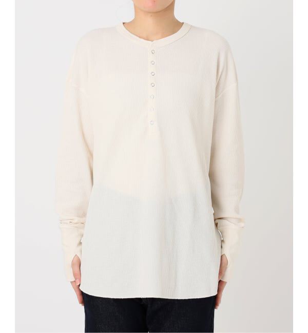 SLOBE IENA「HANES/ヘインズ SLOBE別注 ヘンリーネックワッフル ロンTEE」|Tシャツ・カットソー|