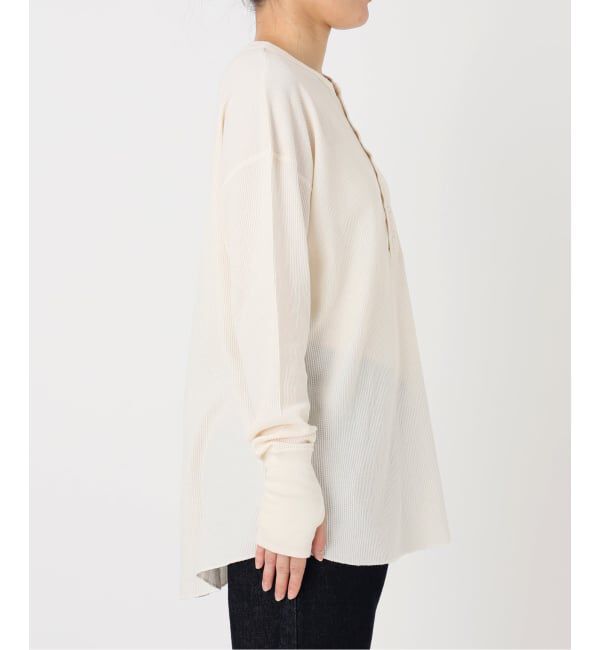 SLOBE IENA「HANES/ヘインズ SLOBE別注 ヘンリーネックワッフル ロンTEE」|Tシャツ・カットソー|