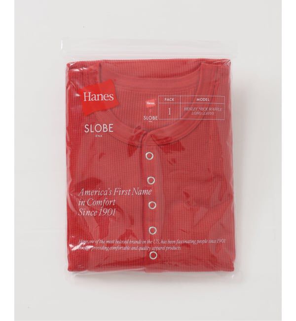 SLOBE IENA「HANES/ヘインズ SLOBE別注 ヘンリーネックワッフル ロンTEE」|Tシャツ・カットソー|