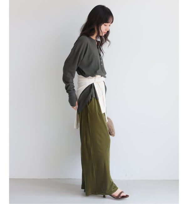 SLOBE IENA「HANES/ヘインズ SLOBE別注 ヘンリーネックワッフル ロンTEE」|Tシャツ・カットソー|