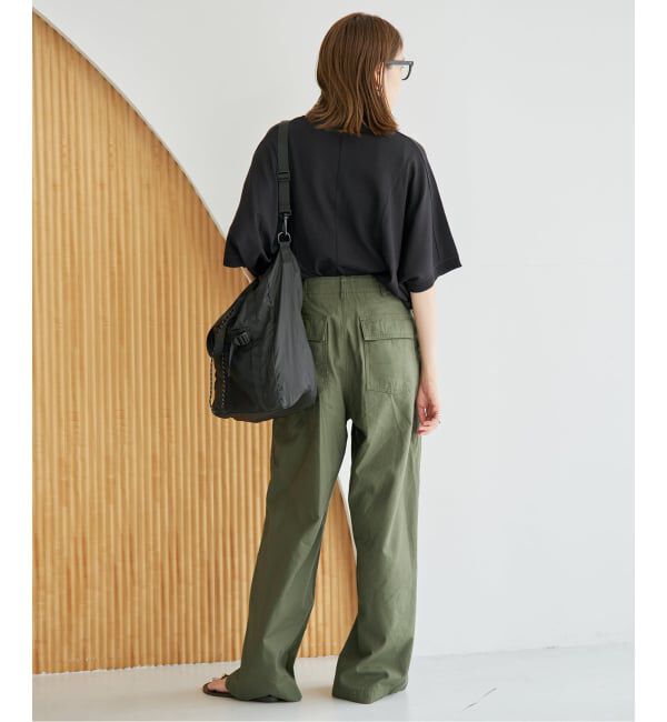 SLOBE IENA「《4サイズ展開/WEB限定/予約》コットンストレートパンツ」|カーゴ|