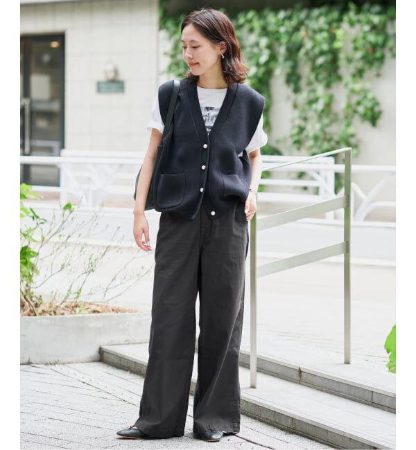 SLOBE IENA「《4サイズ展開/WEB限定/予約》コットンストレートパンツ」|カーゴ|