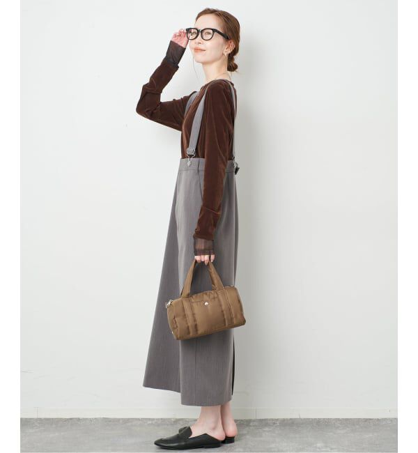 SLOBE IENA「《予約》フロッキーベロアレイヤードデザインロンTEE」|Tシャツ・カットソー|