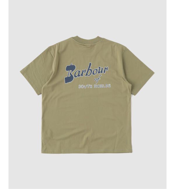 417 EDIFICE「Barbour / バブアー crossby archive logo os t-shirt」|Tシャツ・カットソー|カーキ