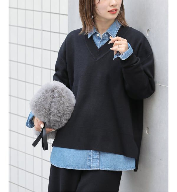 JOURNAL STANDARD relume「《予約》ウォッシャブルウールミックスVネックプルオーバー」|ニット・セーター|