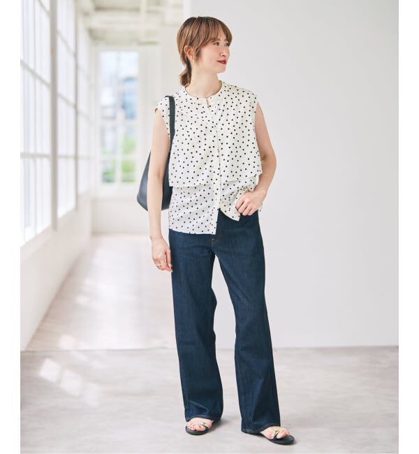 Spick and Span「ドットノースリブラウス」|シャツ・ブラウス|