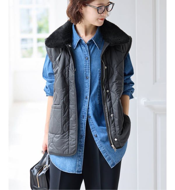 Spick and Span「《別注 / 予約》J.J.mercer / ジェイジェイマーサー for SS MILITARY VEST」|ダウンベスト・ベスト|ブラック