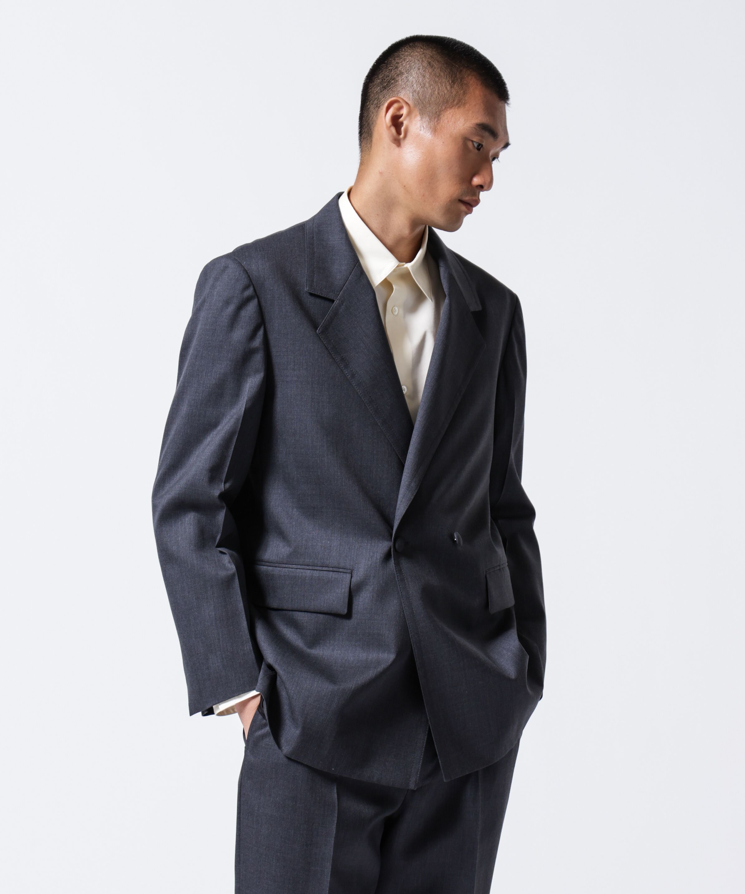 NANO universe「「ASSEMBLANC」VIST Gabardine オーバージャケット」|テーラードジャケット|