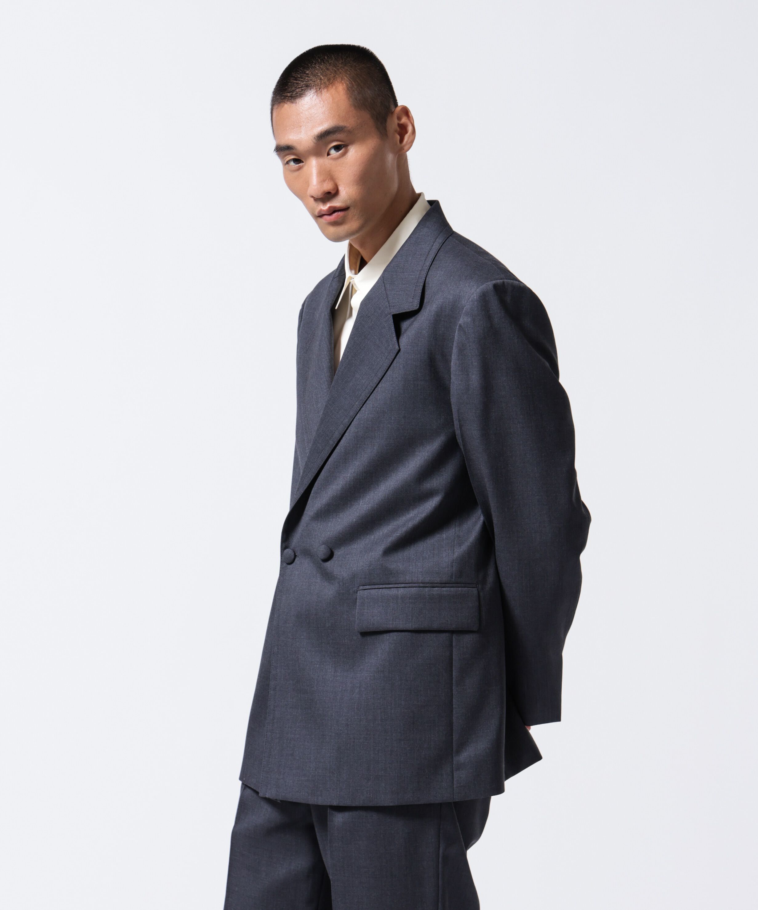 NANO universe「「ASSEMBLANC」VIST Gabardine オーバージャケット」|テーラードジャケット|