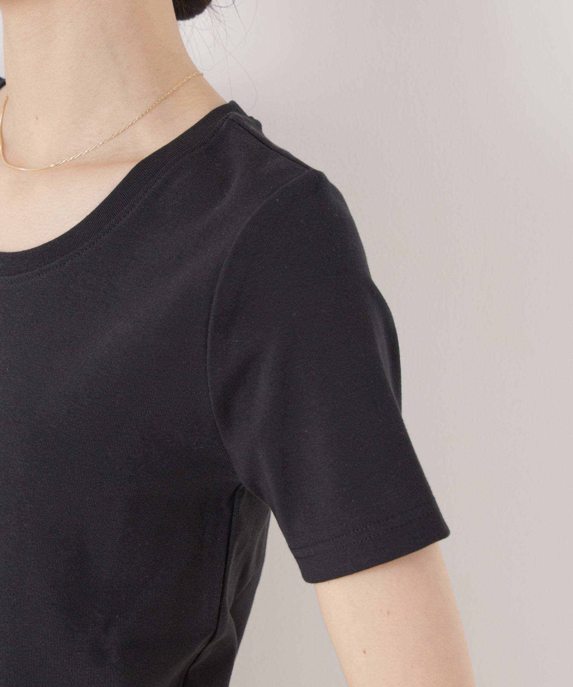 NANO universe「抗菌防臭コットンフライスカットクルーネックトップス」|Tシャツ・カットソー|