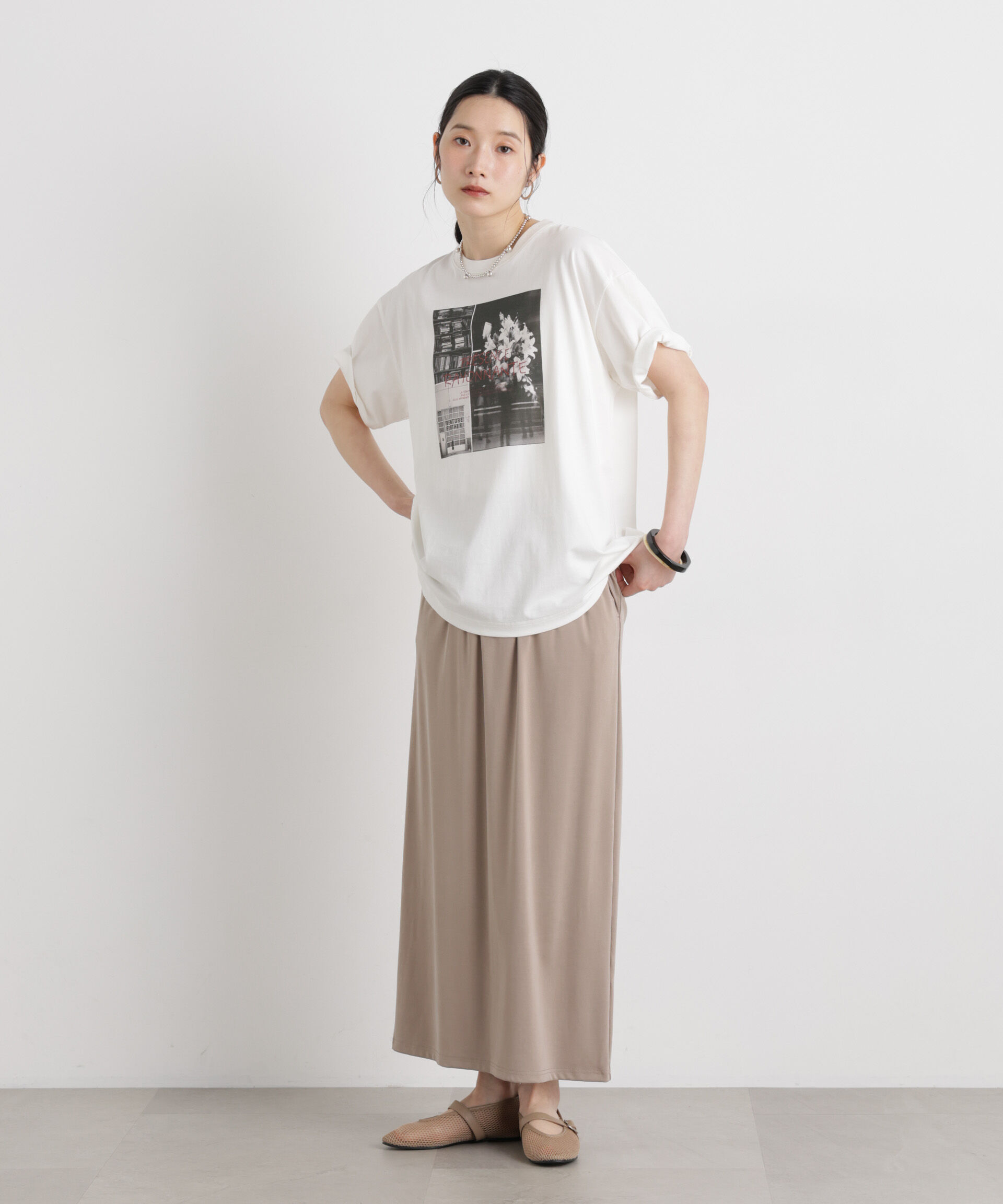 NANO universe「MINERALTEX(TM)フォトプリントTシャツ」|Tシャツ・カットソー|