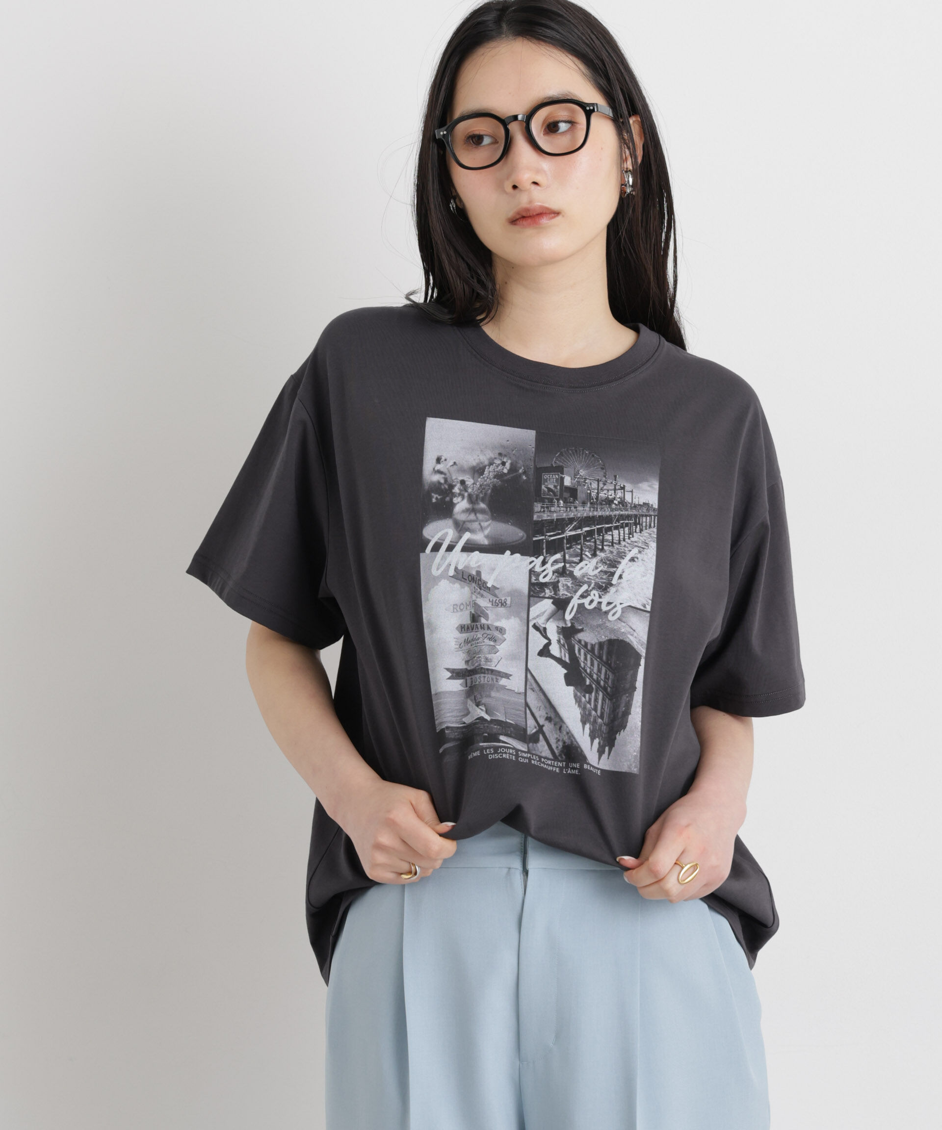 NANO universe「MINERALTEX(TM)フォトプリントTシャツ」|Tシャツ・カットソー|パターン32
