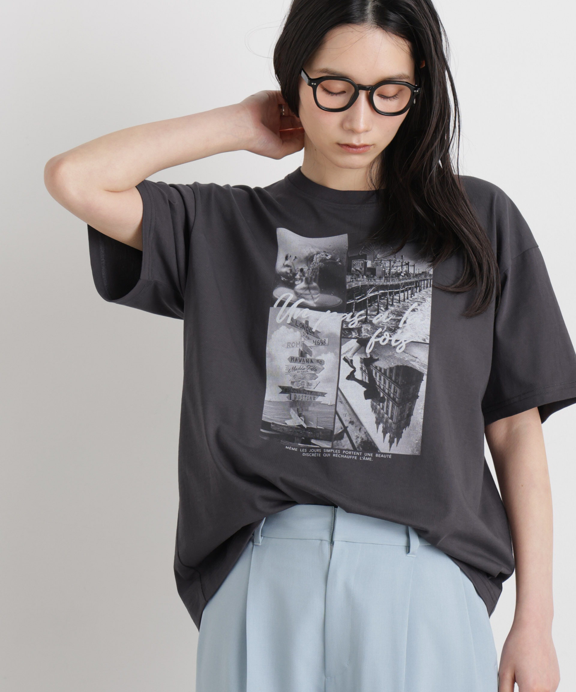 NANO universe「MINERALTEX(TM)フォトプリントTシャツ」|Tシャツ・カットソー|