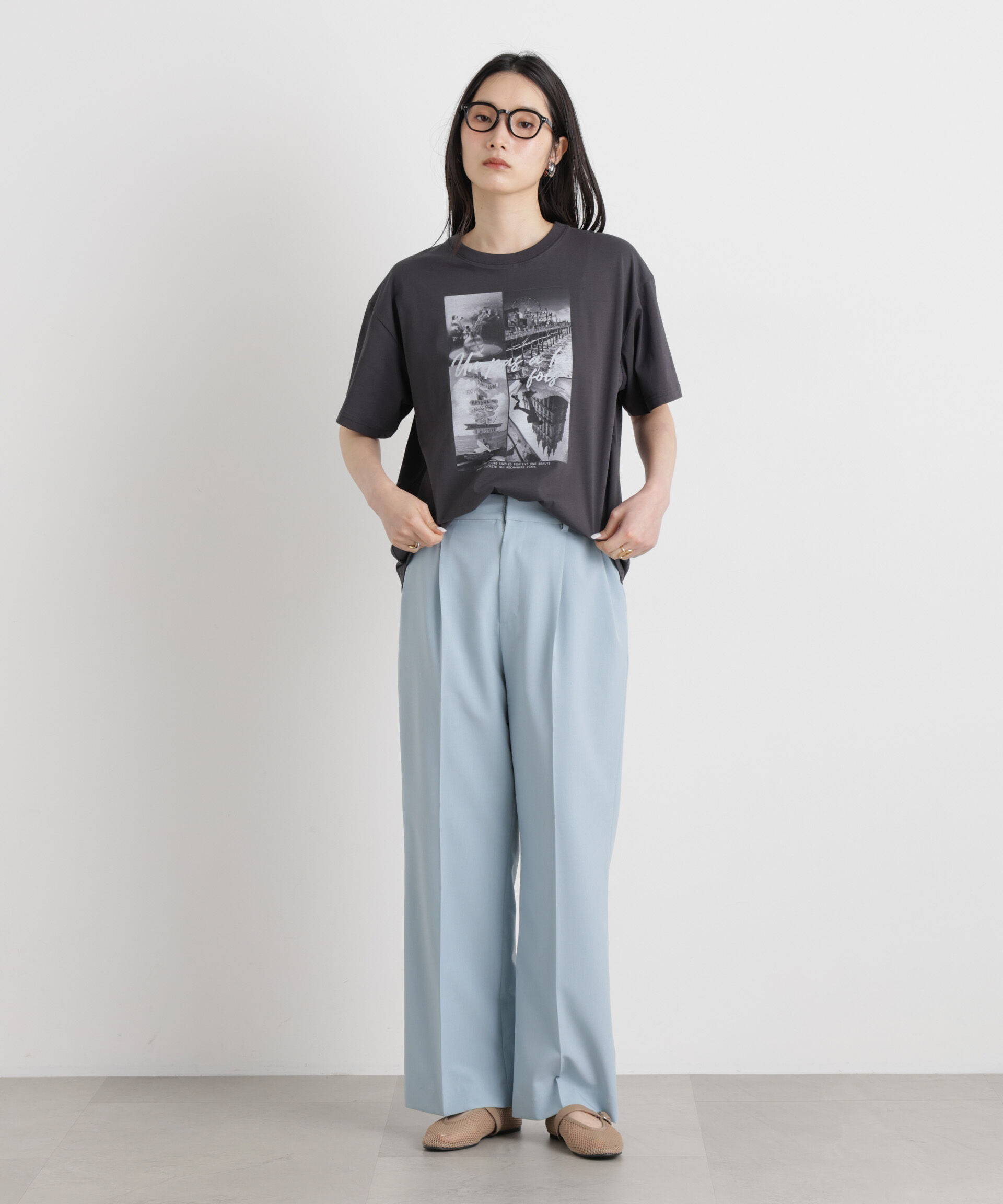 NANO universe「MINERALTEX(TM)フォトプリントTシャツ」|Tシャツ・カットソー|