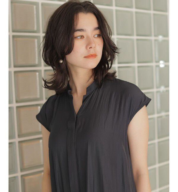 組曲「【加藤ローサさん着用・WEB限定】ギャザーライトデシン ティアードワンピース」|ワンピース|