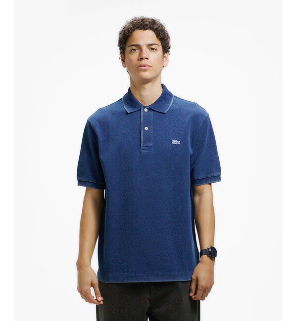 LACOSTE「オーバーサイズ インディゴ ポロシャツ」|ポロシャツ|インディゴブルー