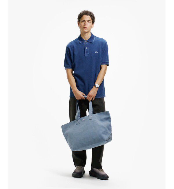 LACOSTE「オーバーサイズ インディゴ ポロシャツ」|ポロシャツ|