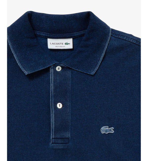 LACOSTE「オーバーサイズ インディゴ ポロシャツ」|ポロシャツ|