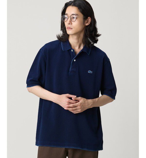 LACOSTE「オーバーサイズ インディゴ ポロシャツ」|ポロシャツ|