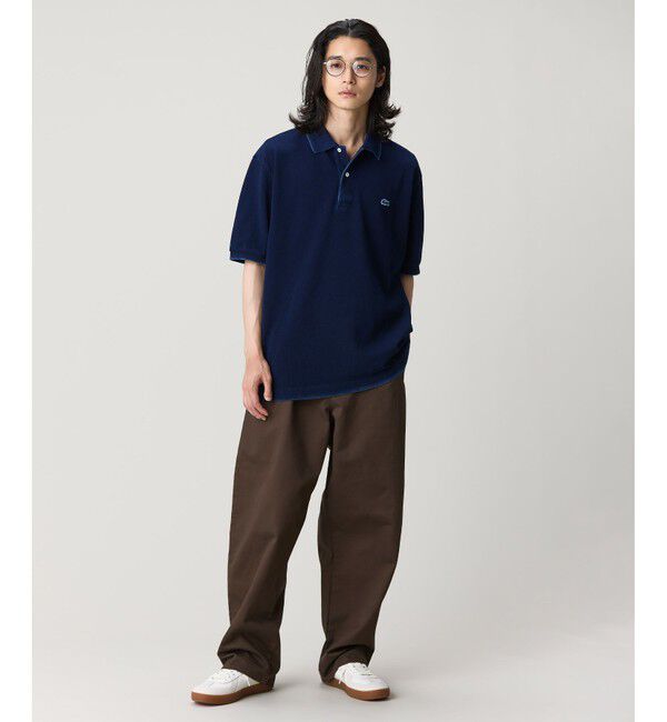 LACOSTE「オーバーサイズ インディゴ ポロシャツ」|ポロシャツ|