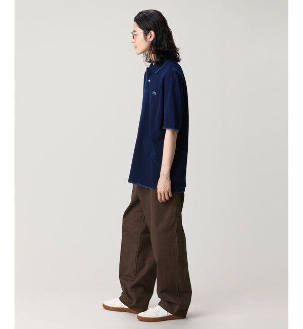 LACOSTE「オーバーサイズ インディゴ ポロシャツ」|ポロシャツ|
