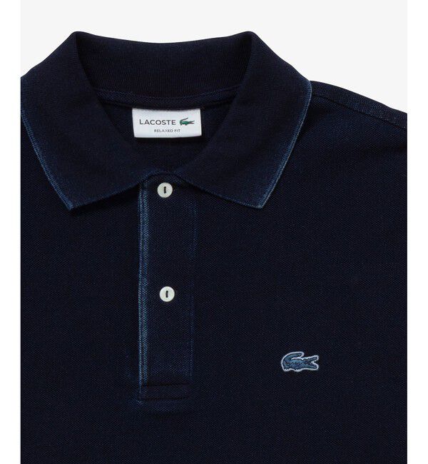 LACOSTE「オーバーサイズ インディゴ ポロシャツ」|ポロシャツ|