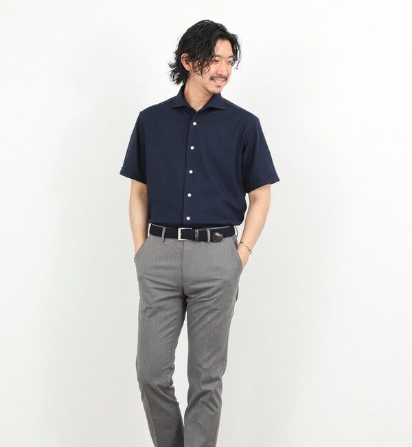 NOLLEY'S goodman「《ビジカジ対応》リンクス イタリアンカラーSS 半袖シャツ26SS」|シャツ・ブラウス|