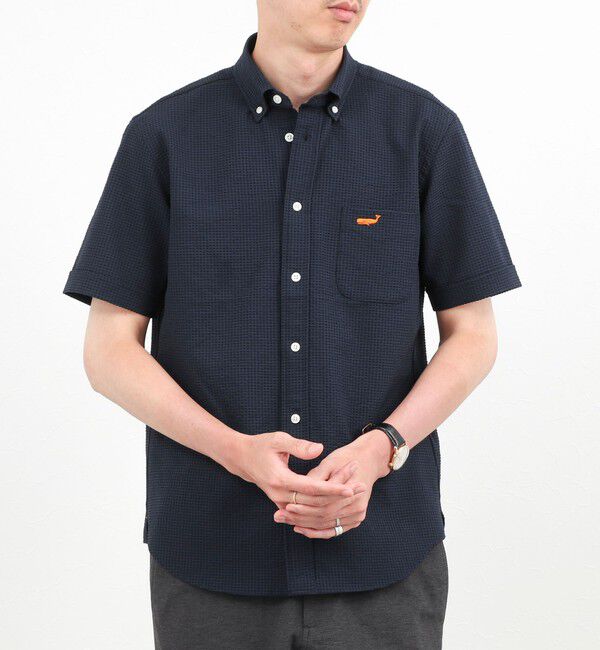 NOLLEY'S goodman「クジラBD S/S サッカー/オックス 半袖シャツ 26SS」|シャツ・ブラウス|