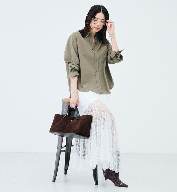 NOLLEY'S sophi「《セットアップ対応》ウォッシャブラルッセルレースマキシマーメイドスカート」|スカート|