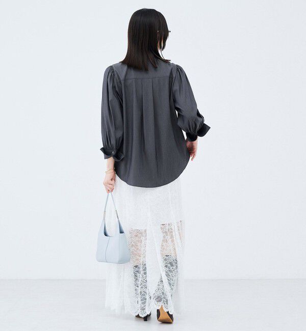 NOLLEY'S sophi「《セットアップ対応》ウォッシャブルバイオツイルボウタイブラウス」|シャツ・ブラウス|
