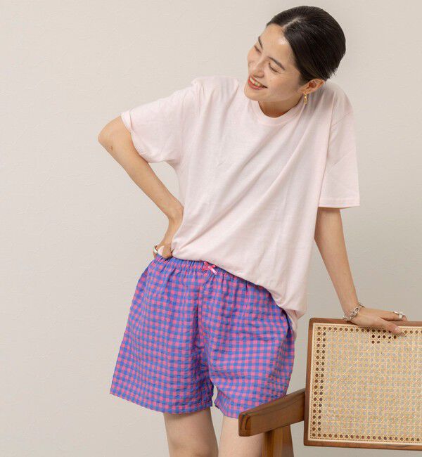 MAQWEL「【MAQWEL/マクウェル】RoomWear Tshirts+Shorts」|Tシャツ・カットソー|ピンク