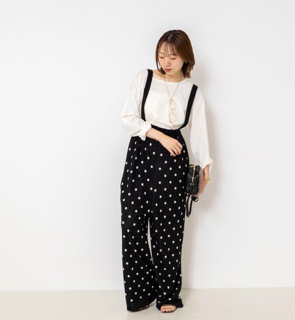 Rie Miller「《UVカット/接触冷感/防シワ》ウォッシャブルツイストスリーブプルオーバー」|Tシャツ・カットソー|