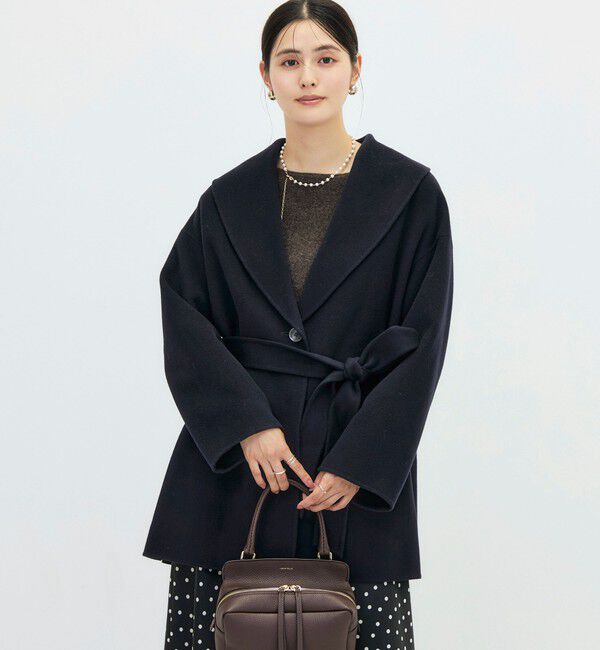 NOLLEY'S sophi「リバーショールコート」|ダッフルコート|ネイビー