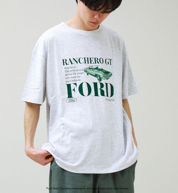 GLOSTER「【GOOD ROCK SPEED】Ford / フォード グラフィックTシャツ」|Tシャツ・カットソー|ライトグレー