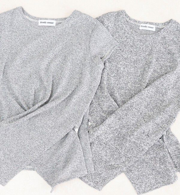 fredy emue「ニットソーカシュクールプルオーバー」|Tシャツ・カットソー|